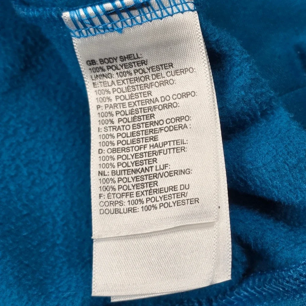The North Face‎ Mens Hoodie Blue XXL Pullover Logo Pocket Fleece Lined Outdoor